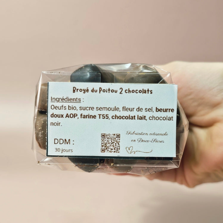 Sachet de Broyé du Poitou 2 chocolats